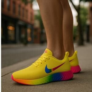 Prototype Rainbow Infused Sneakers Mens 7 1/2 = Women 9 Athletic Rare Bold